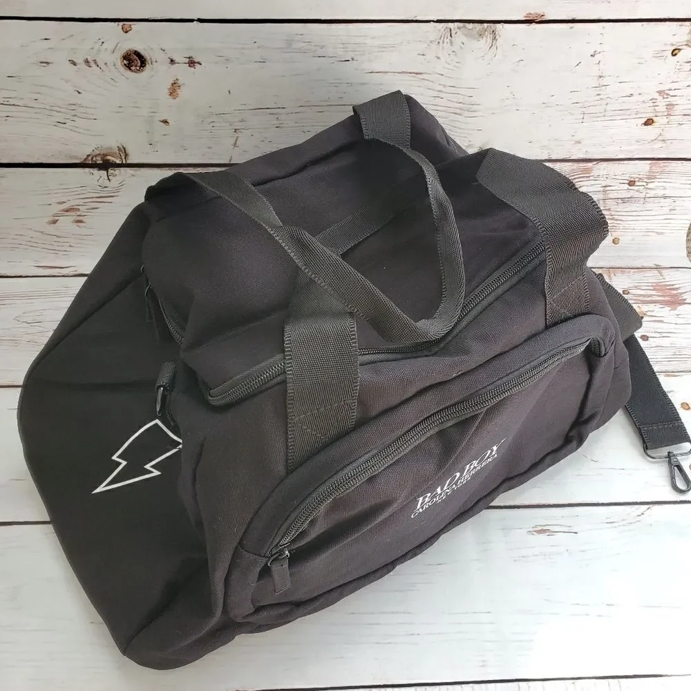 Carolina Herrera Bad Boy duffel gym black travel bag